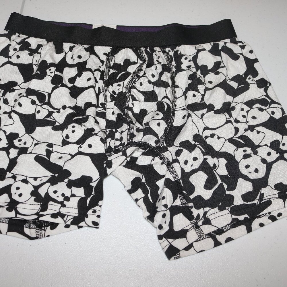 MeUndies panda bears men's boxer briefs size medium